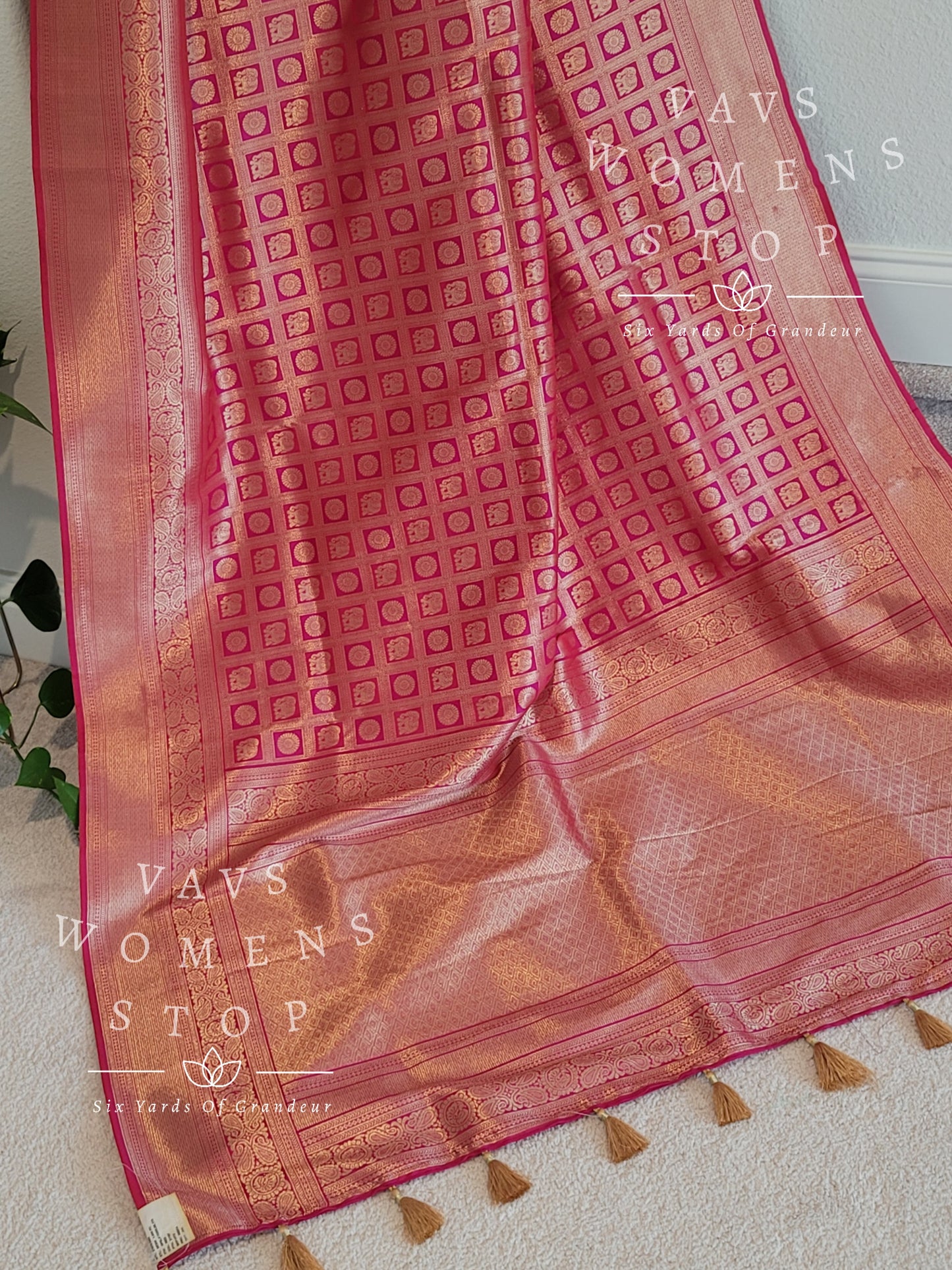 Benarasi Uppada Silk All Over Designer Saree - Blouse