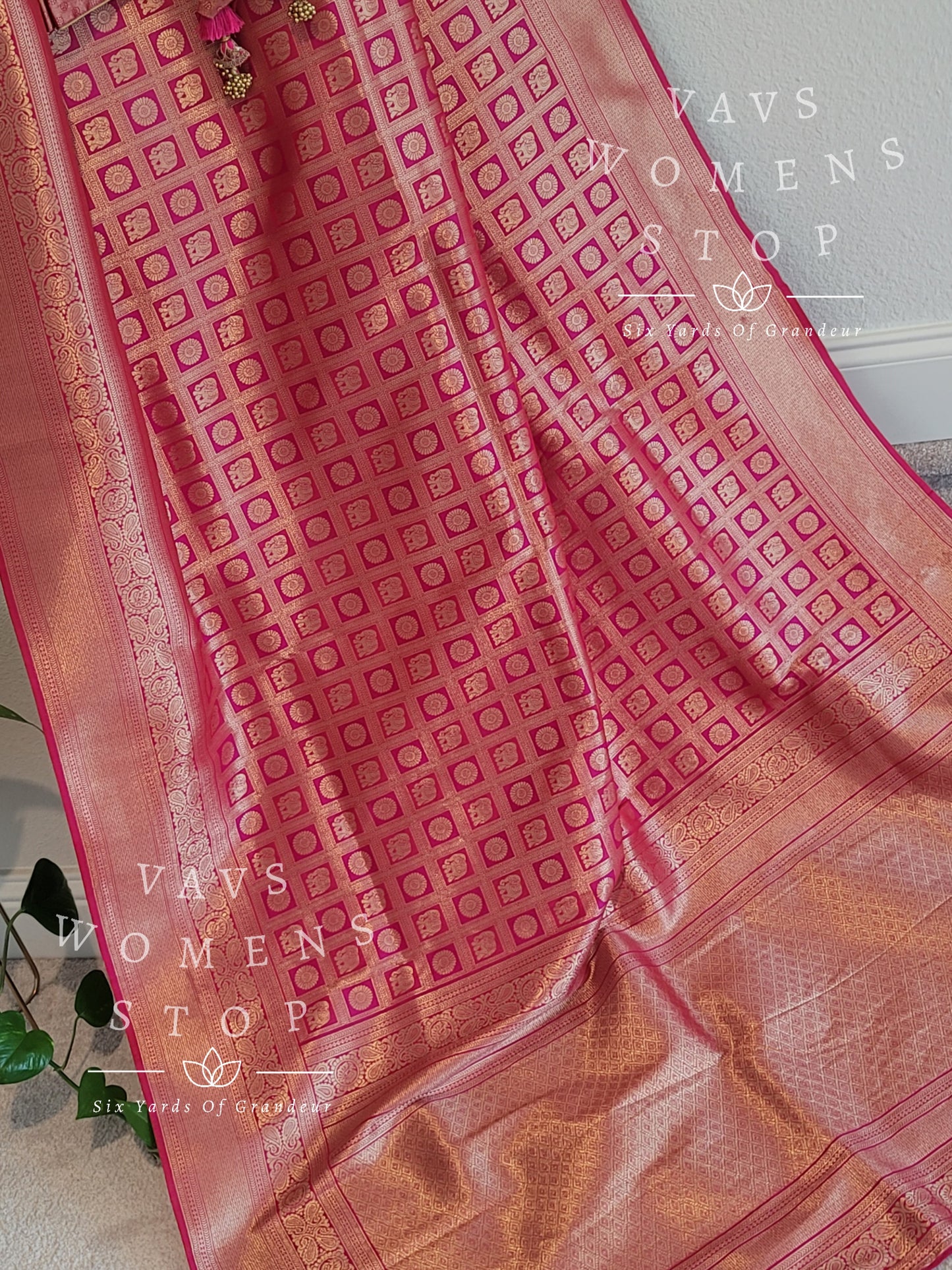 Benarasi Uppada Silk All Over Designer Saree - Blouse