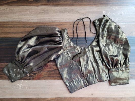 Designer Mettalic Tissue Silk Blouse