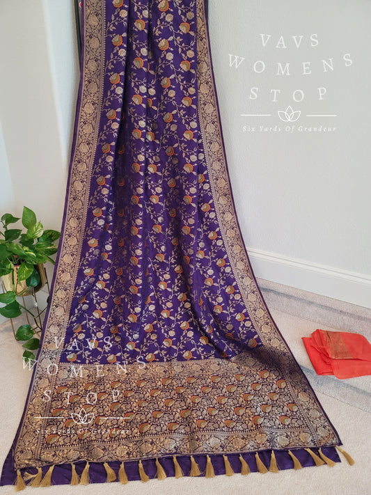 Benarasi Semi Soft Dola Silk Designer Saree