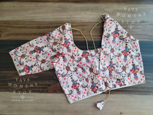 Kalamkari Silk Blouse
