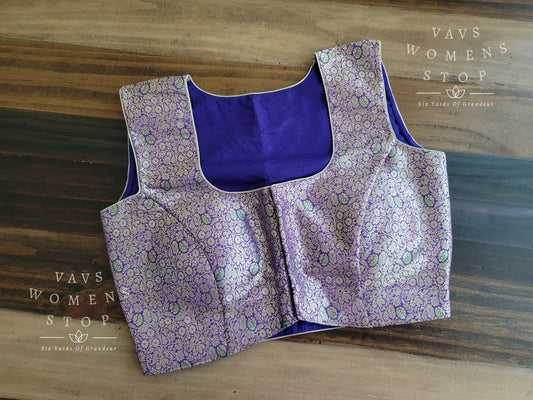 Sleeveless Benarasi Brocade Blouse