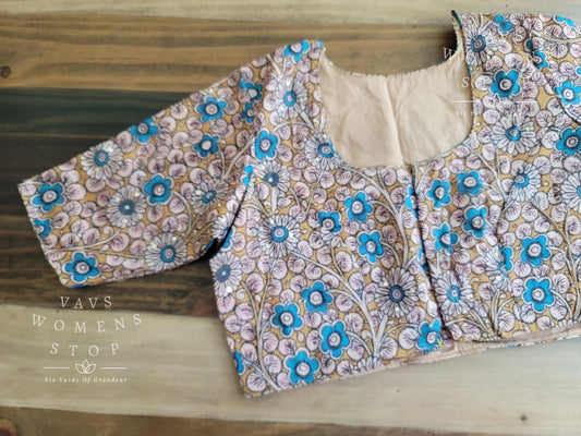 Kalamkari Silk Blouse