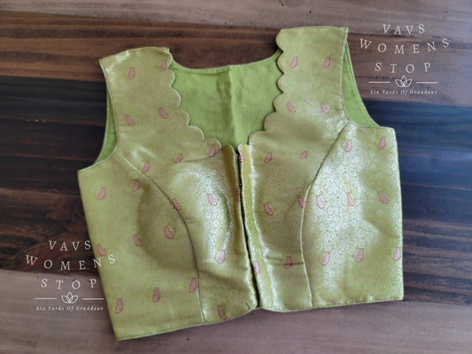 Sleeveless Benarasi Brocade Blouse