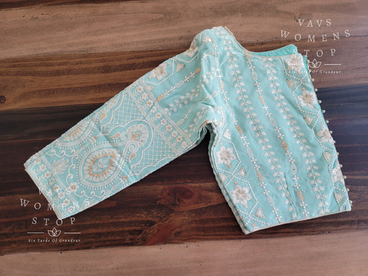 Pure Georgette Chikankari Blouse