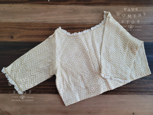 Pure Georgette Sequins Work Blouse