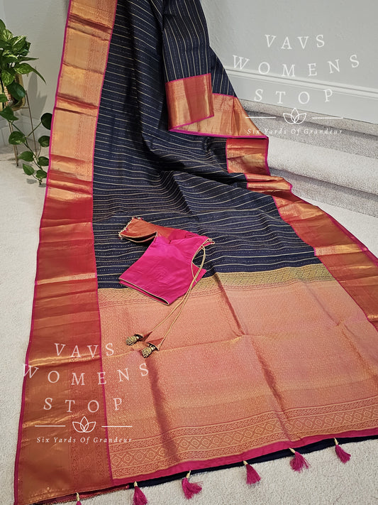 Pure Kanchi Silk Saree - Blouse