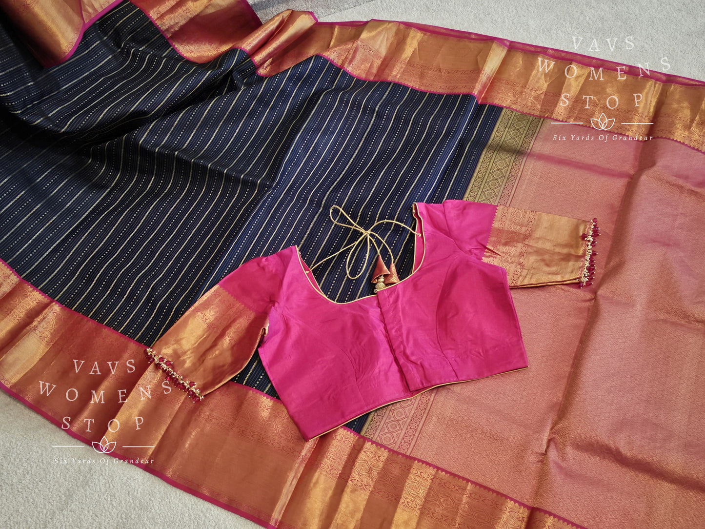 Pure Kanchi Silk Saree - Blouse