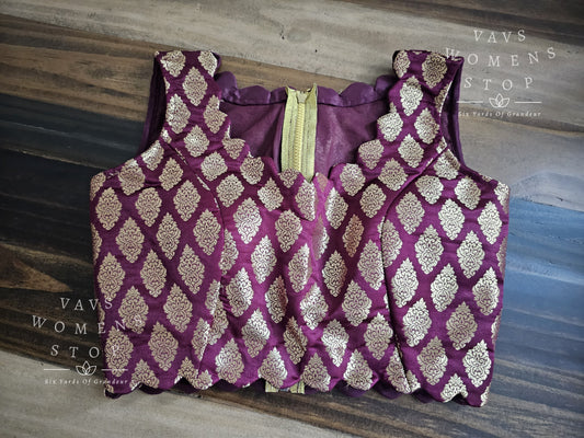 Sleeveless Benarasi Blouse