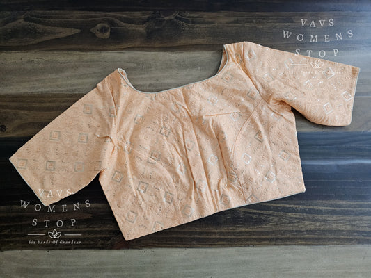 Cotton Chikankari Sequins Blouse