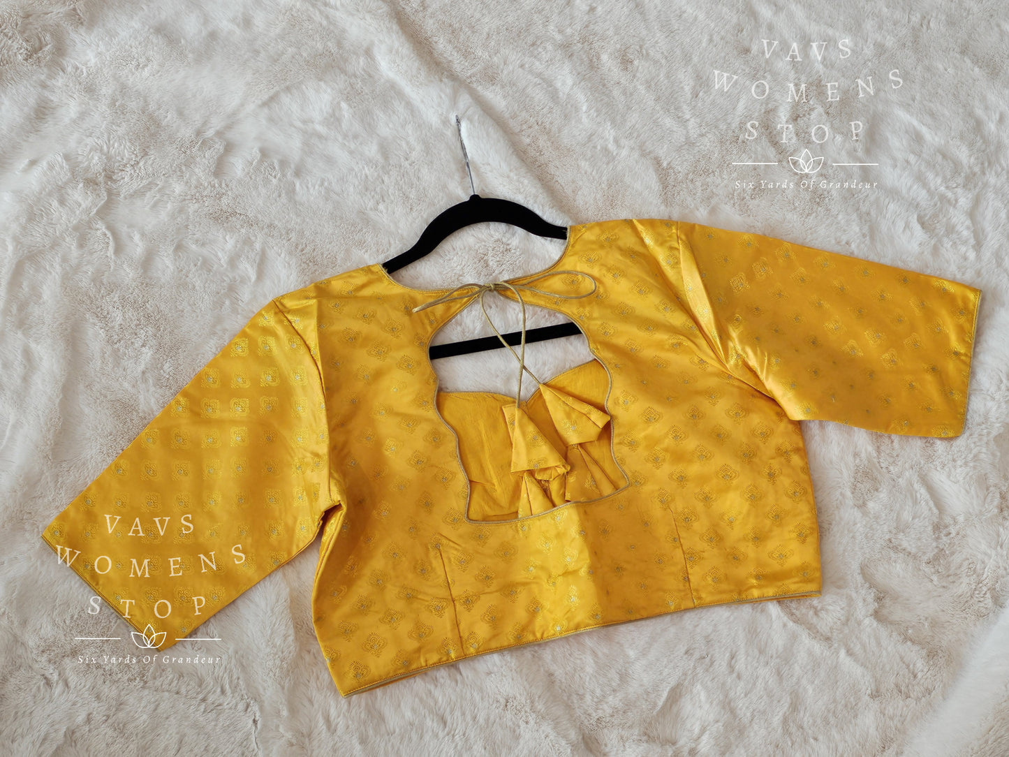 Yellow Banaras blouse