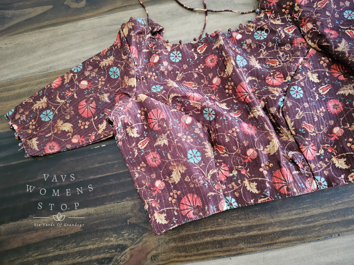 Floral Silk Cotton  Blouse