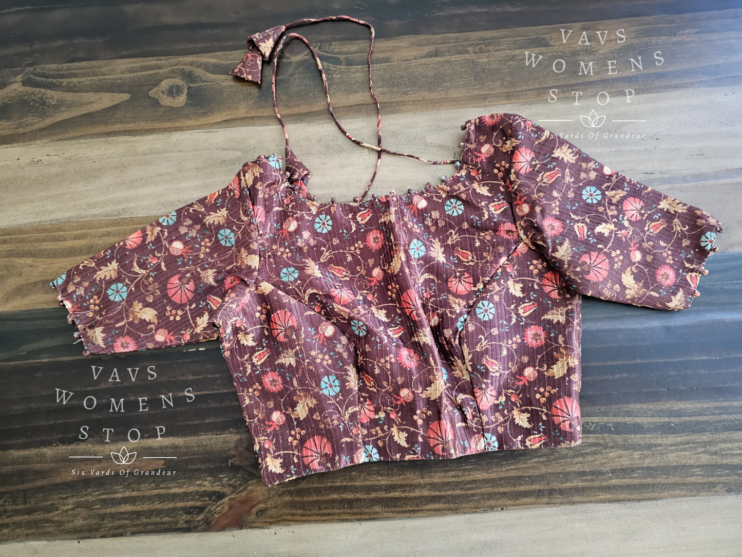 Floral Silk Cotton  Blouse