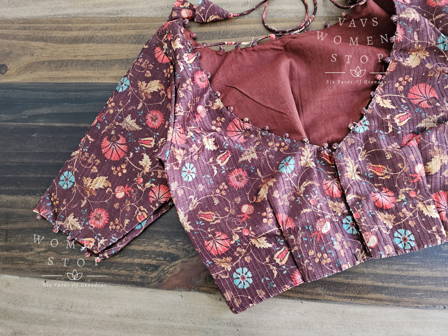 Floral Silk Cotton  Blouse