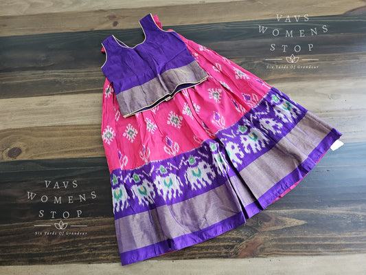 Pure Ikkat Silk Lehenga Blouse