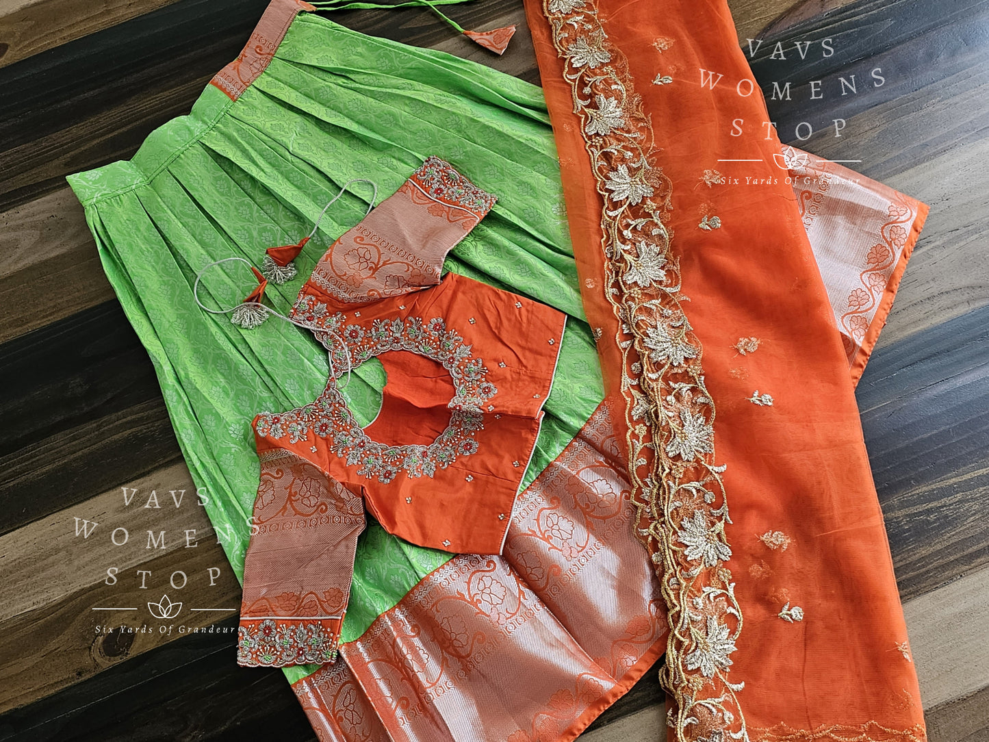 Traditional Half Saree Set