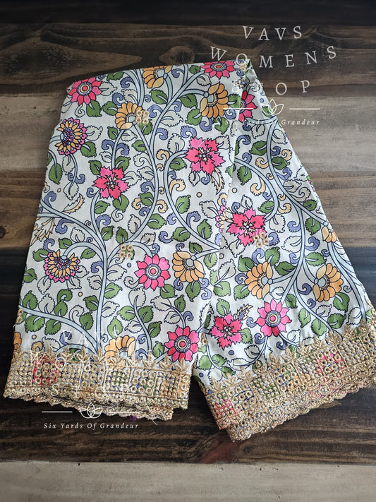 Kalamkari Silk Duppata
