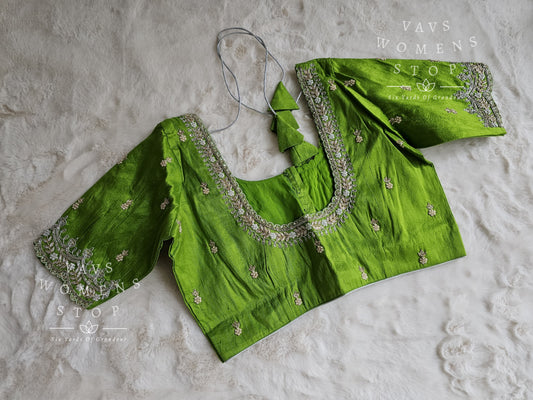 Pure Rawsilk Maggam Blouse