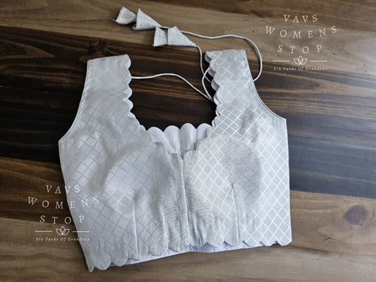 Sleeveless Benarasi Blouse