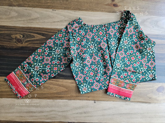 Pure Chanderi Kalamkari Blouse