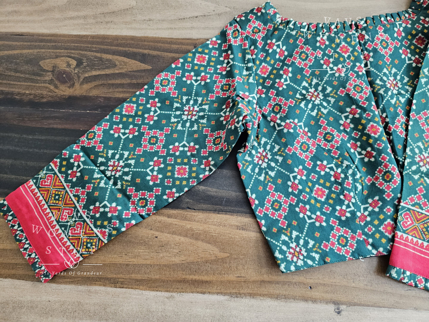 Pure Chanderi Kalamkari Blouse