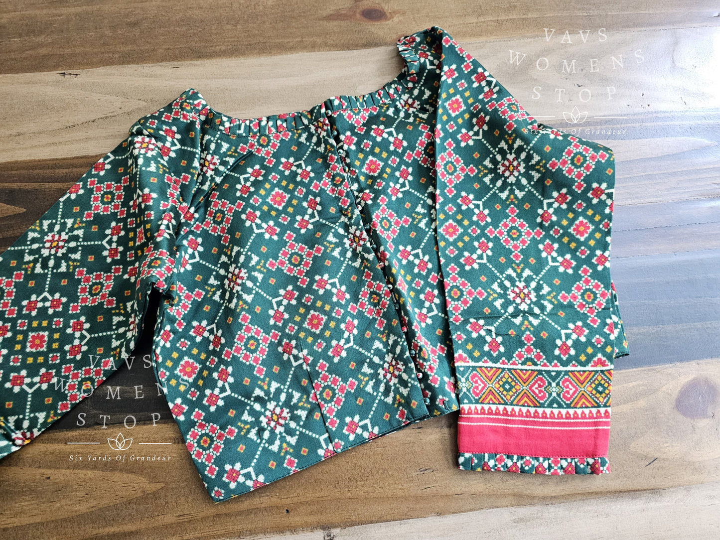 Pure Chanderi Kalamkari Blouse