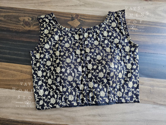 Sleeveless Benarasi Blouse