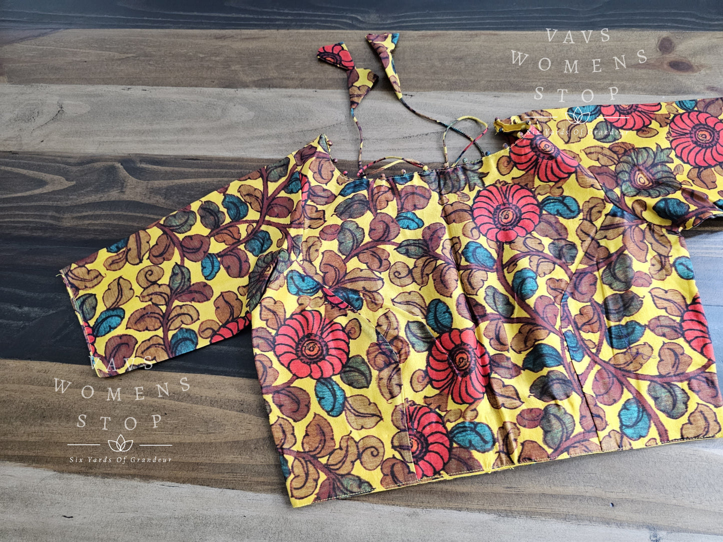 Pure Chanderi Kalamkari Blouse