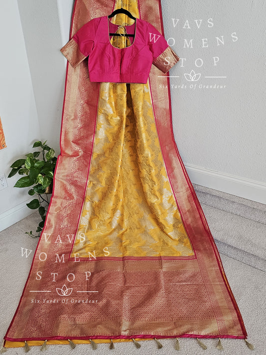 Designer Premium Quality Benarasi Silk Saree - Blouse