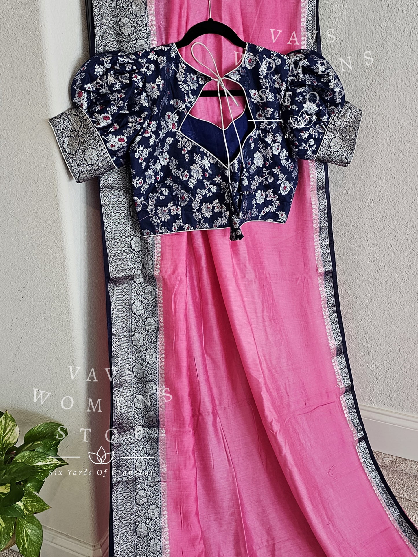 Soft Mul Chanderi Benarasi Saree - Benarasi blouse