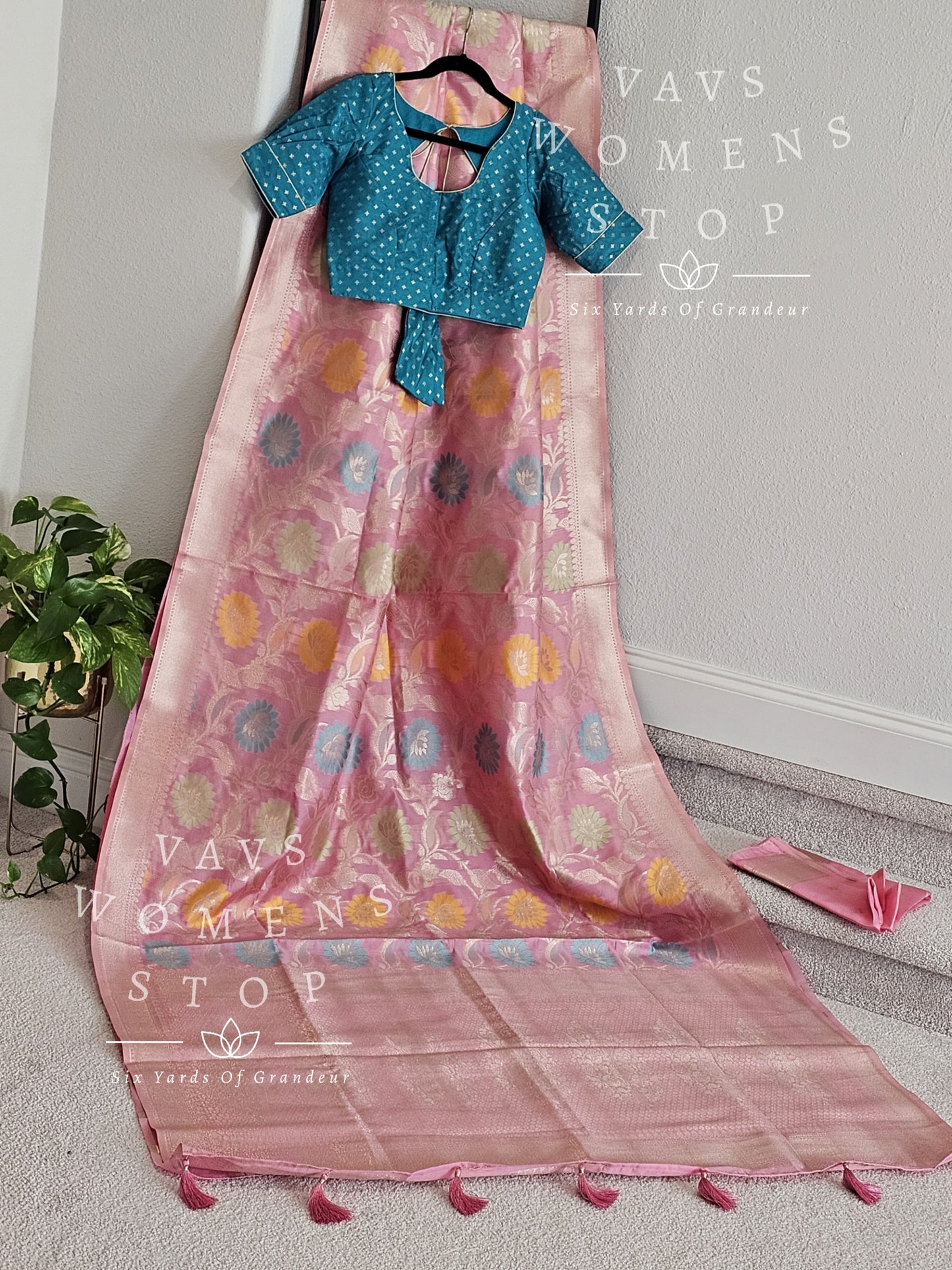 Benarasi Soft Silk Designer Saree - Blouse