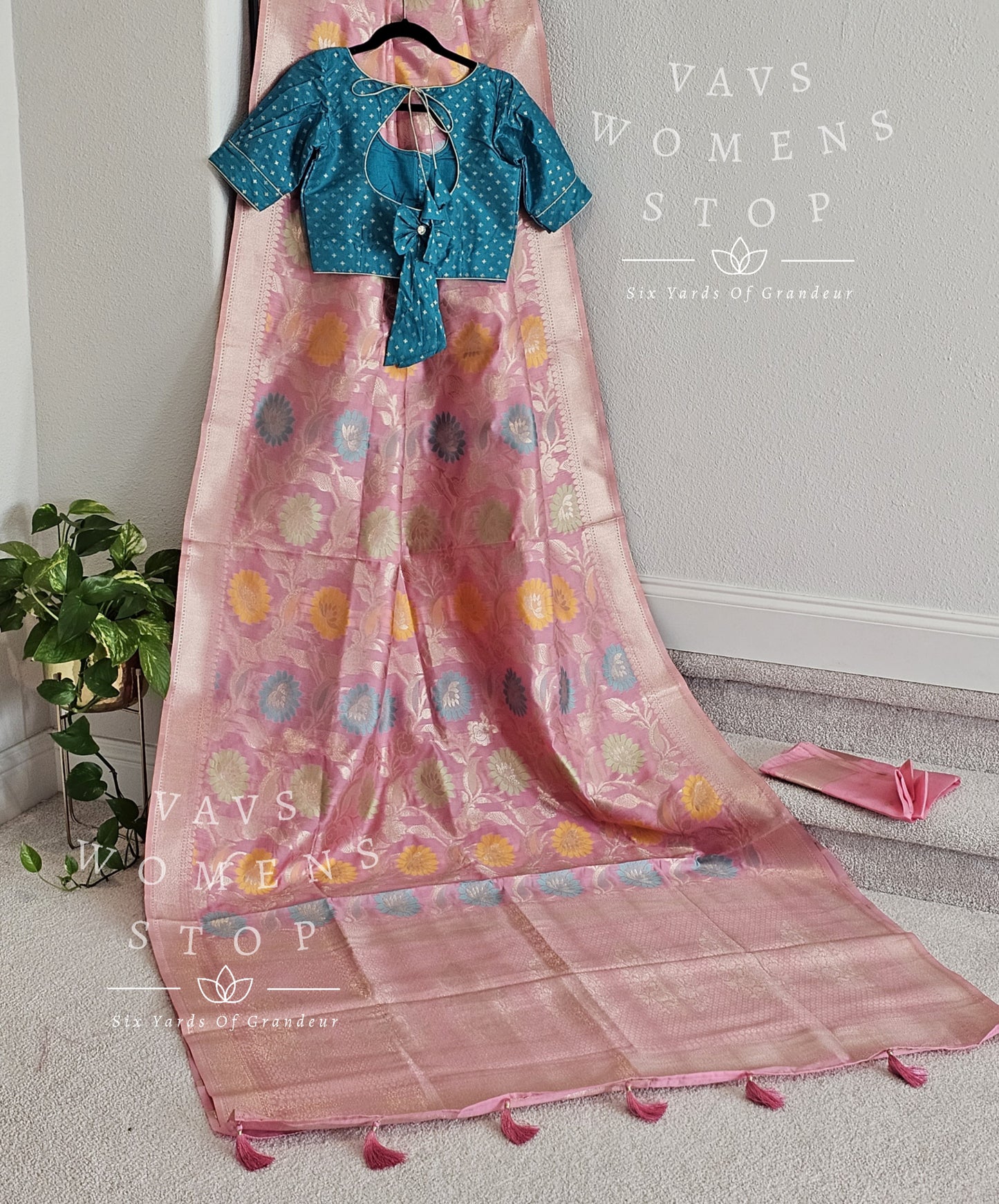 Benarasi Soft Silk Designer Saree - Blouse