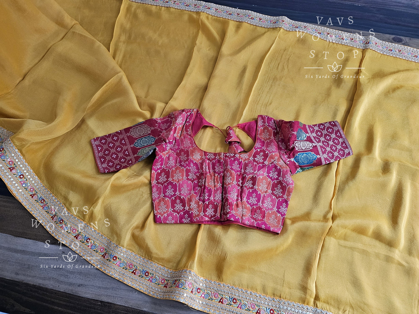 Designer Pure Soft Organza Tissue Saree - Sabyasachi Rangkart Blouse