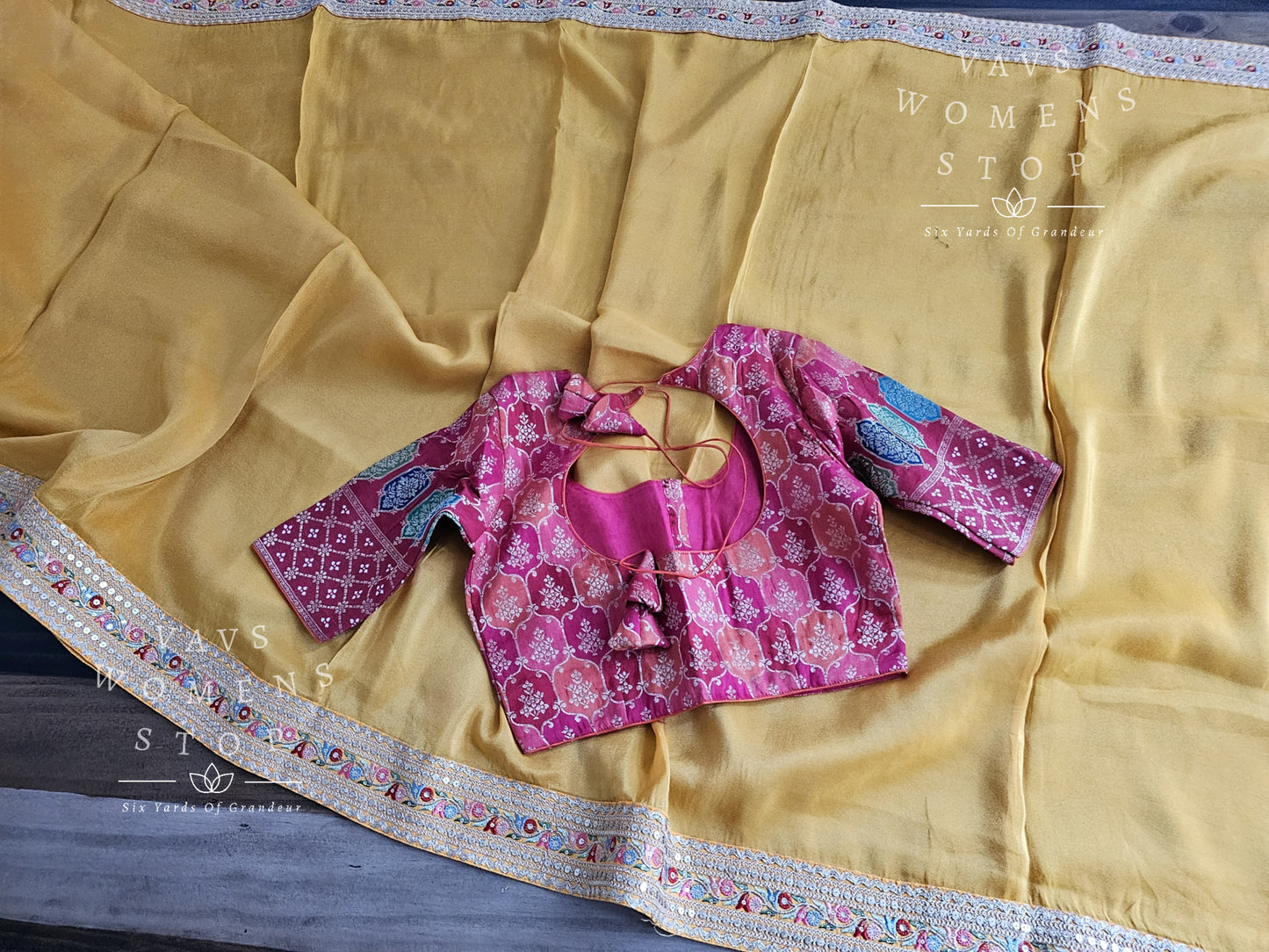 Designer Pure Soft Organza Tissue Saree - Sabyasachi Rangkart Blouse