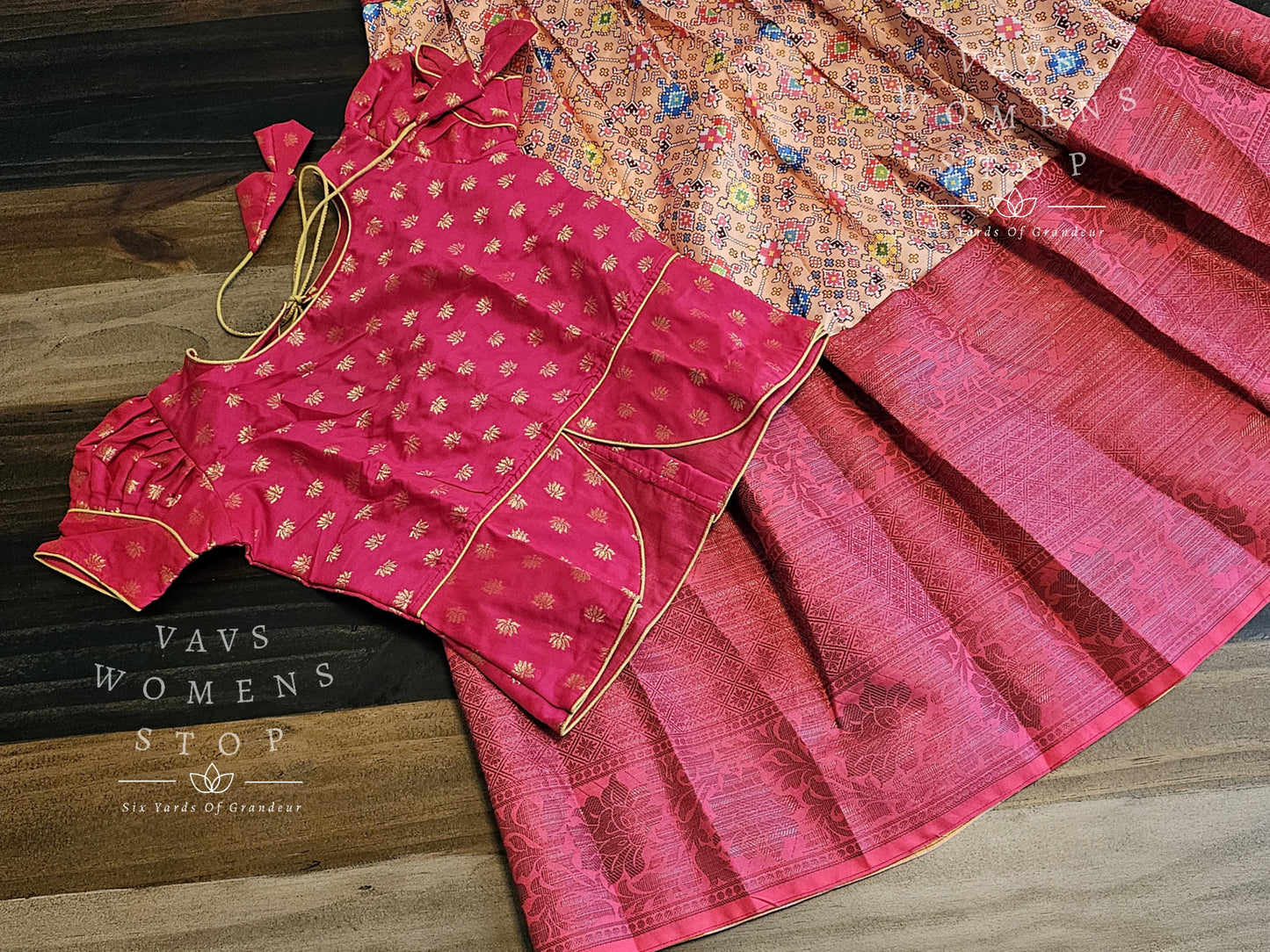 Patola Print Benarasi Silk Lehenga Blouse