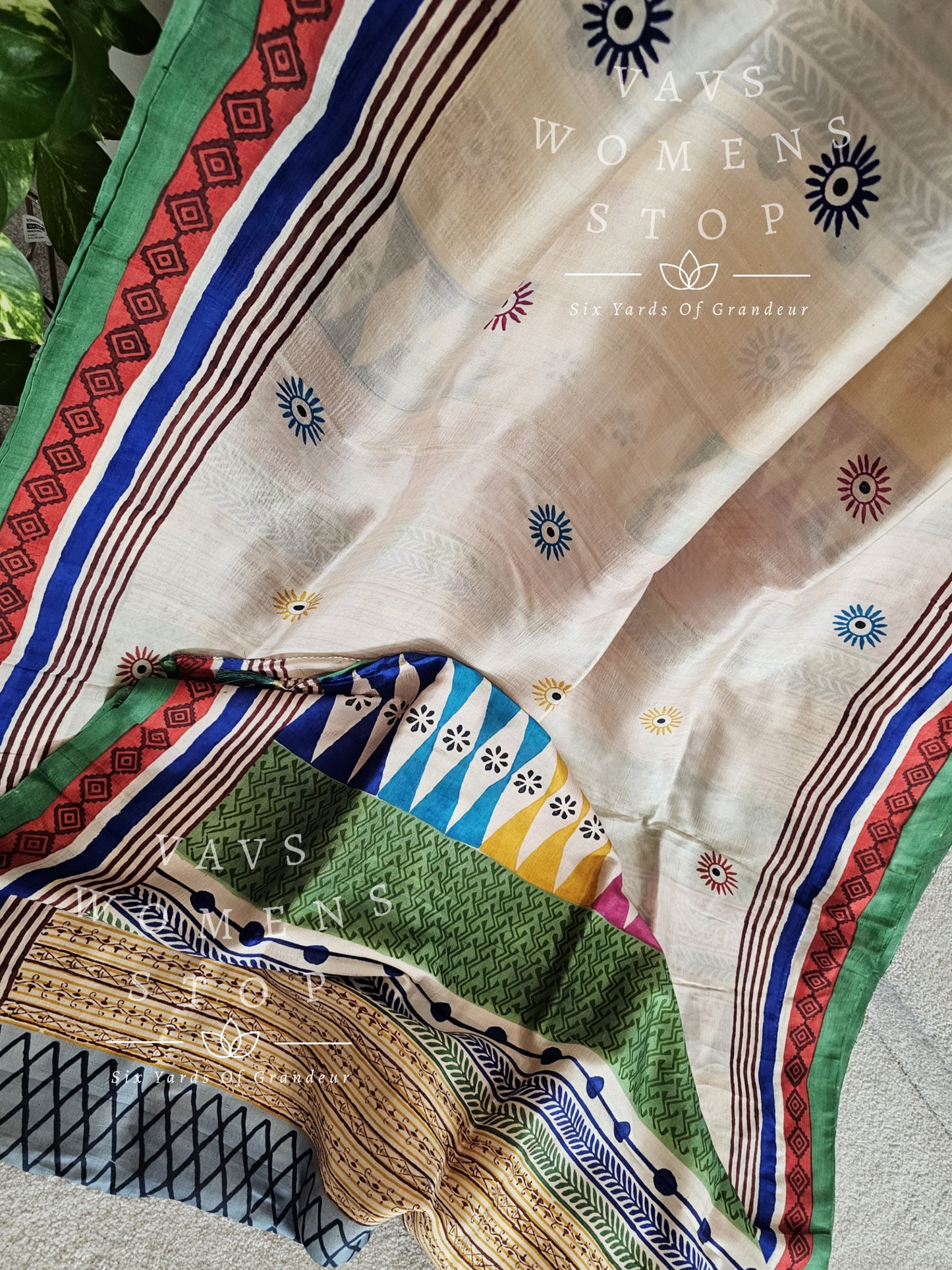 Pure Murshidabad Half and Half Designer Silk Saree