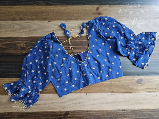 "Sita Ramam" Inspired Designer Silk Blouse