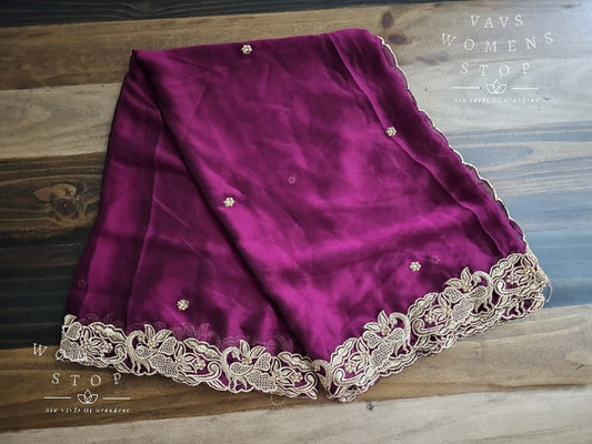 Soft Georgette Cutwork Duppata