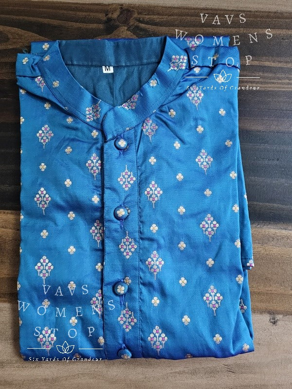 Men's Soft Benarasi Kurta