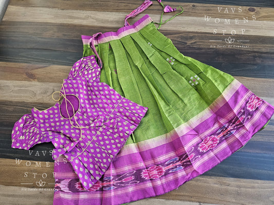 Designer Rawsilk Lehenga/Langa Blouse