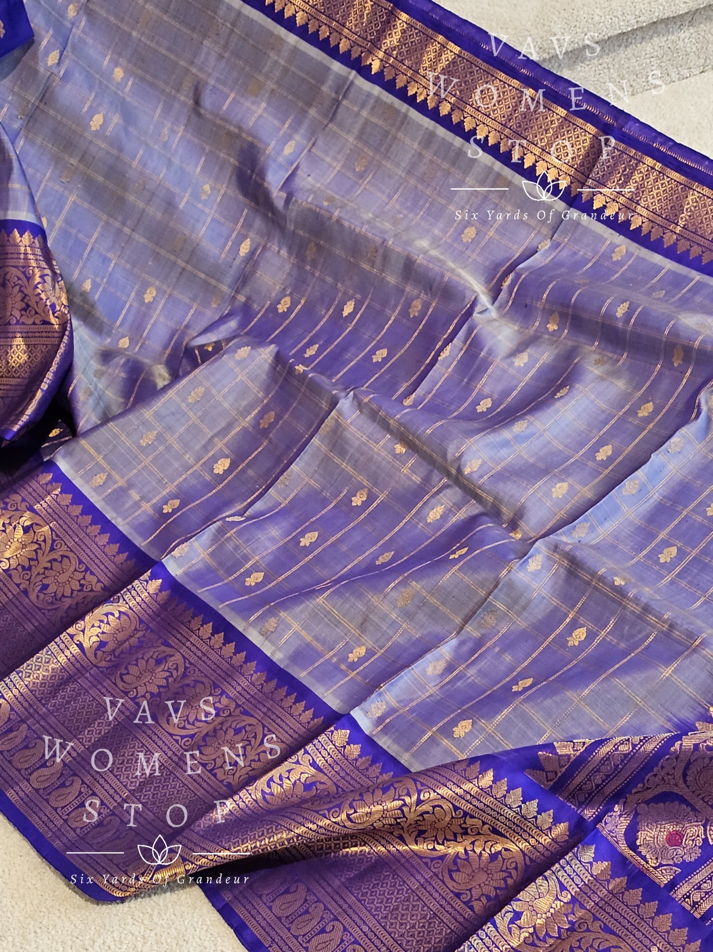 Pure Gadwal Handwoven Silk Saree With Stitched Blouse