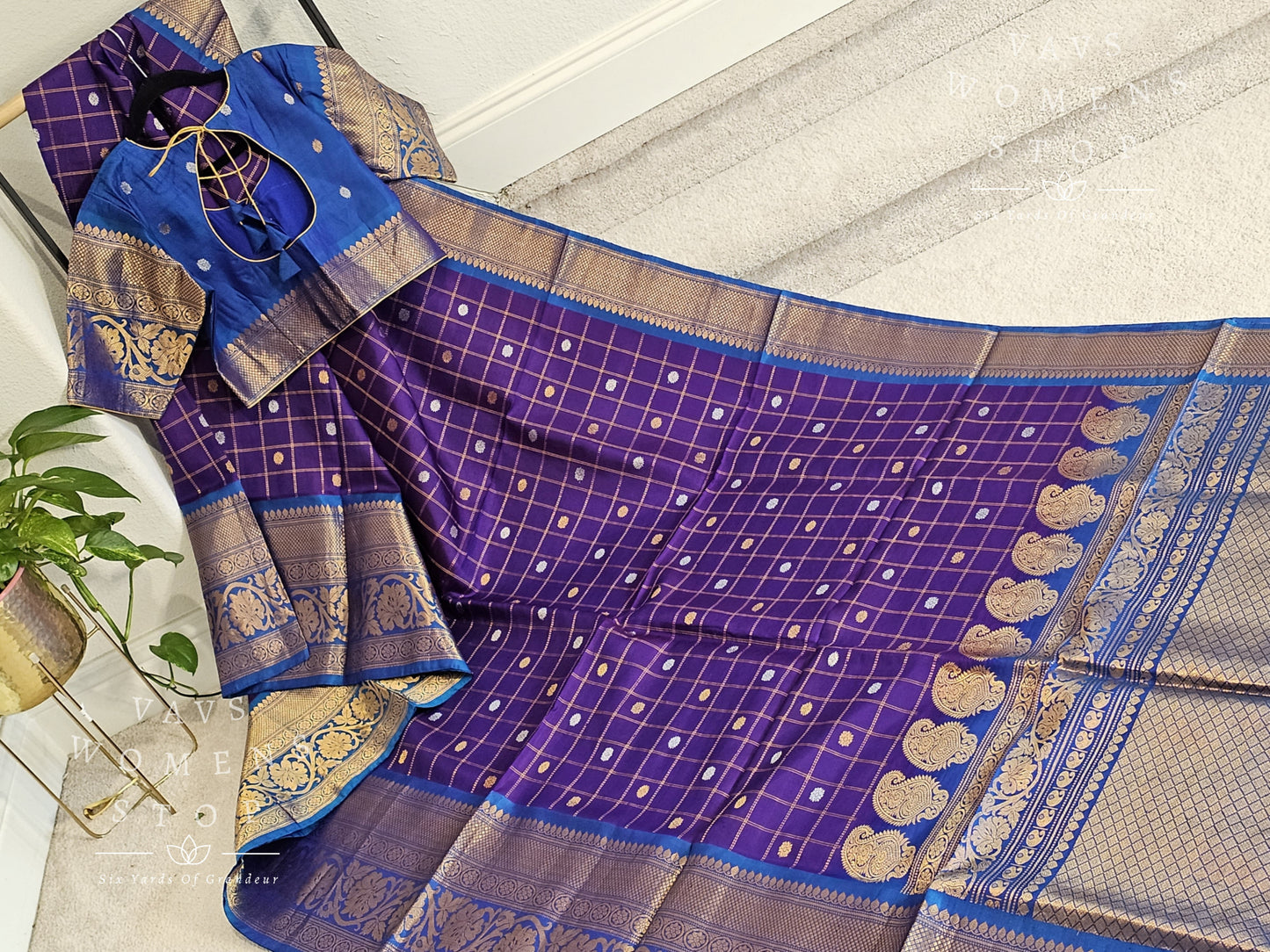 Pure Gadwal Silk Saree - Blouse