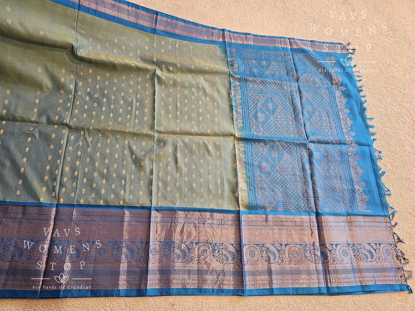 Pure Gadwal Silk Saree - Blouse