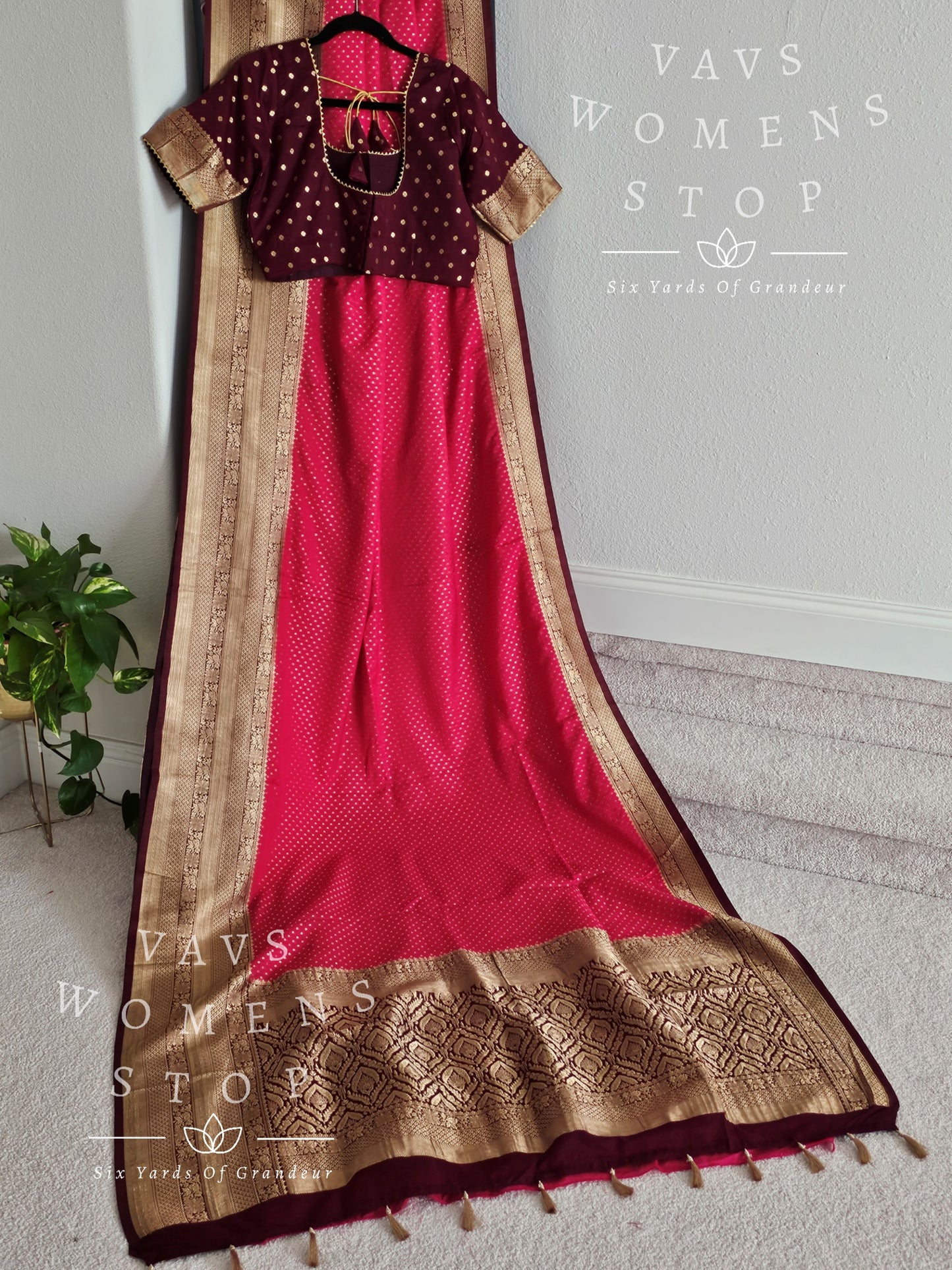 Fancy Semi Warm Benarasi Silk Saree - Blouse