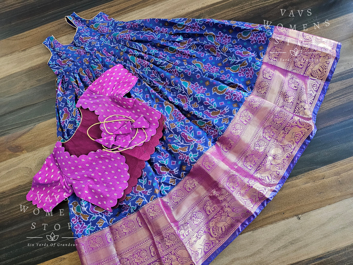 Designer Patola Lehenga/Langa Blouse