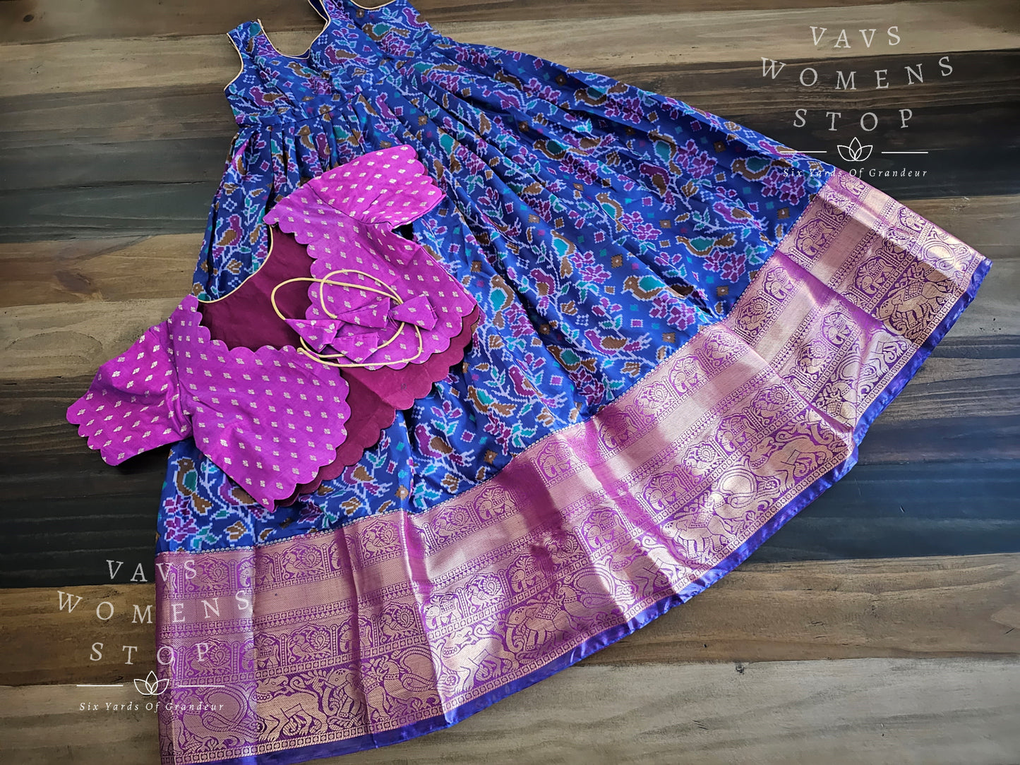 Designer Patola Lehenga/Langa Blouse