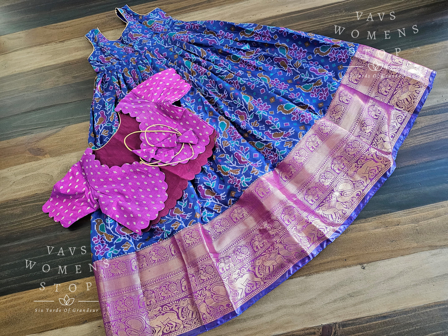 Designer Patola Lehenga/Langa Blouse