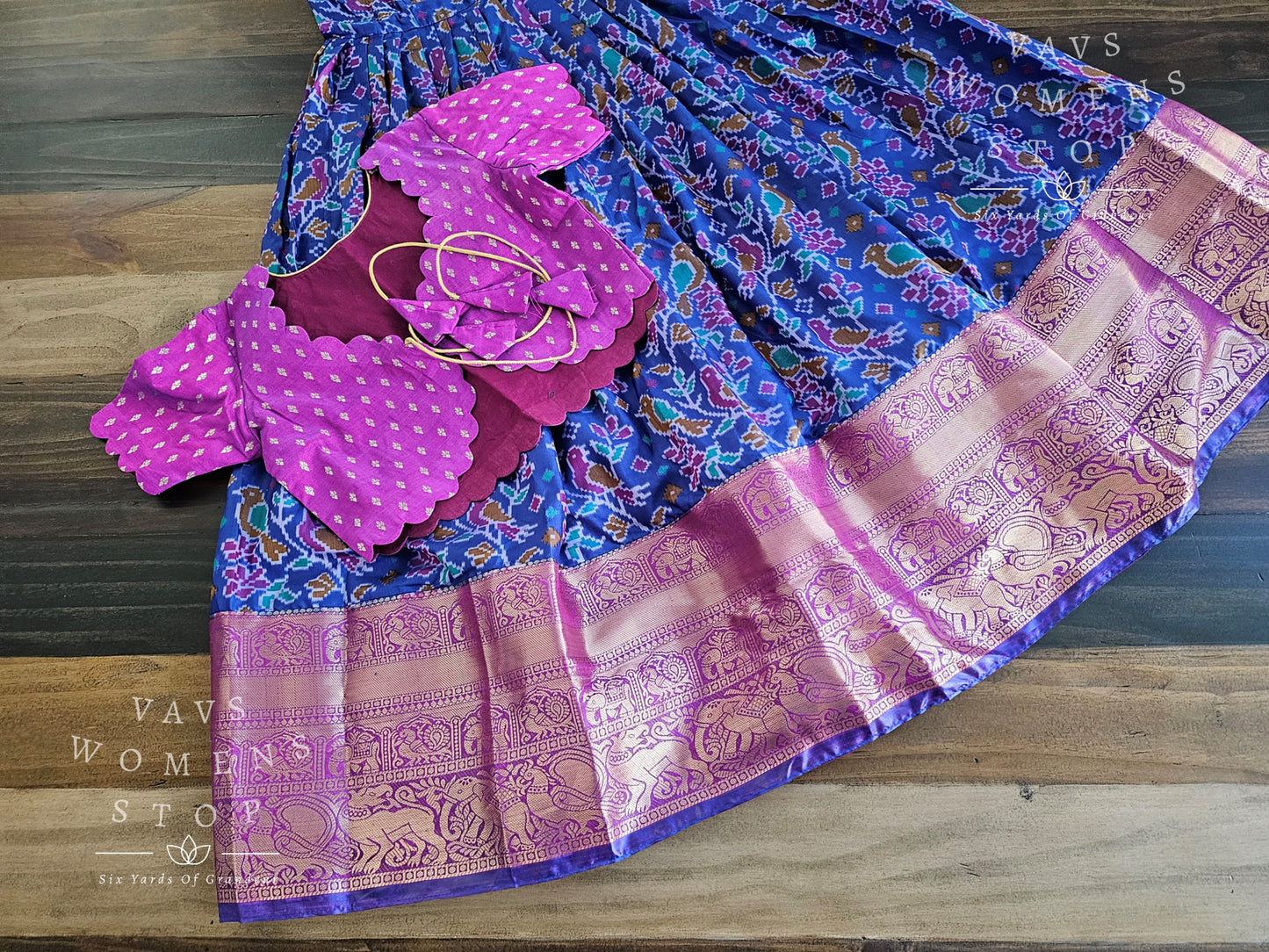 Designer Patola Lehenga/Langa Blouse