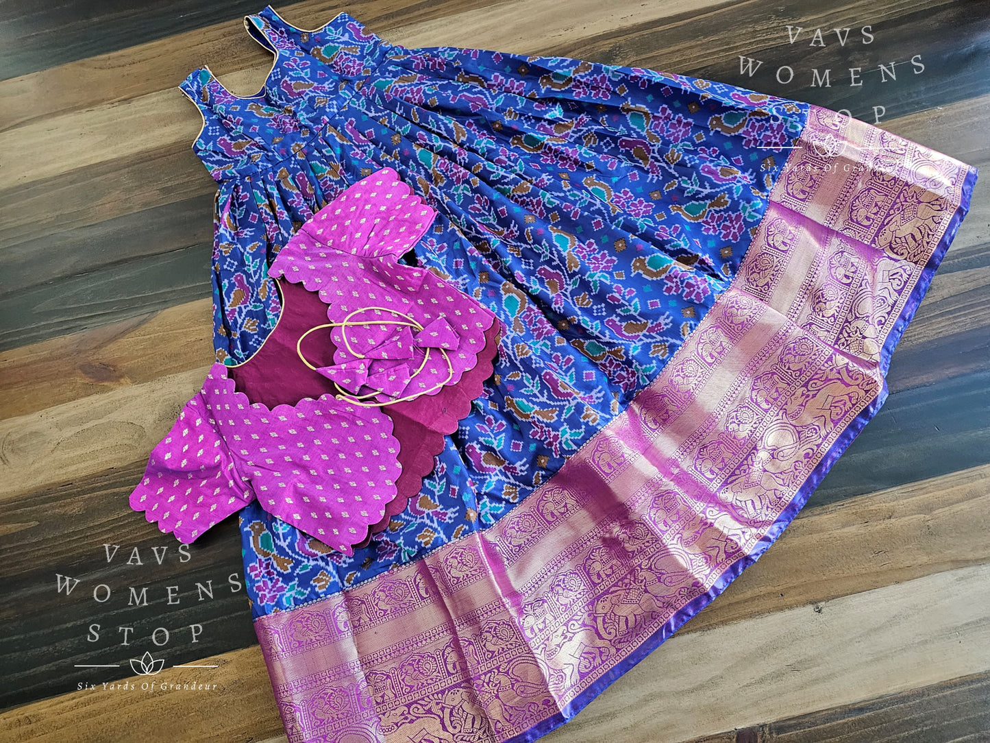 Designer Patola Lehenga/Langa Blouse