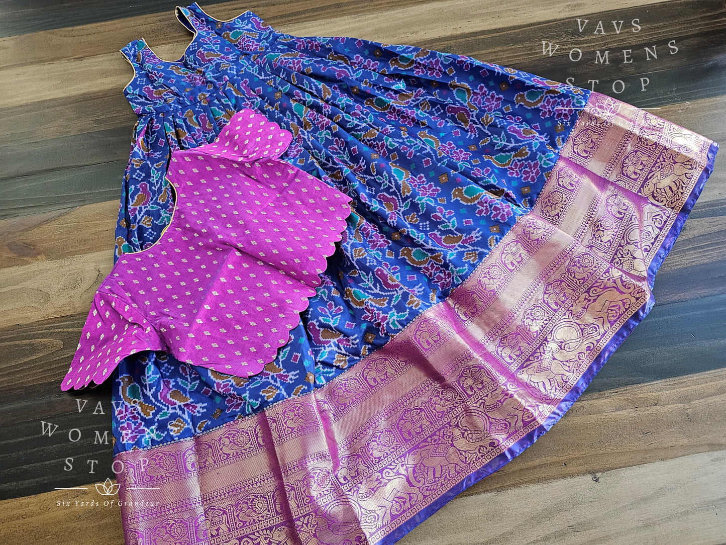 Designer Patola Lehenga/Langa Blouse